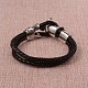 Braided Leather Cord Bracelets(X-BJEW-L605-38)-2