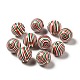 Christmas Theme Printed Natural Wooden Beads(WOOD-L020-A06)-1