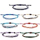 Waxed Polyester Cord Bracelets Set(BJEW-SW00031)-1