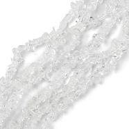 K9 Glass Beads Strands, Chip, Crystal, 1.5~4.5x3~13x2.5~8mm, Hole: 0.6mm, 30.94~31.97 inch(78.6~81.2cm)(GLAA-G099-01)