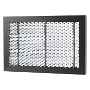 Galvanized Iron Cutting Machine Honeycomb Screen Filters Fine Mesh, for Straining and Catching Dirt Particles in Paint Coating, Rectangle, Black, 30x20x2.2cm(FIND-WH0145-79)