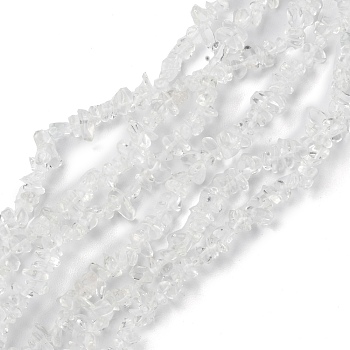 K9 Glass Beads Strands, Chip, Crystal, 1.5~4.5x3~13x2.5~8mm, Hole: 0.6mm, 30.94~31.97 inch(78.6~81.2cm)
