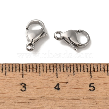 Tarnish Resistant 304 Stainless Steel Lobster Claw Clasps(STAS-R050-11x7mm)-3