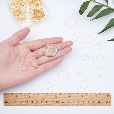 Brass Linking Rings(KK-SC0001-22G)-3