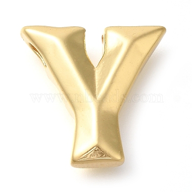 Real 18K Gold Plated Letter Y Brass Pendants