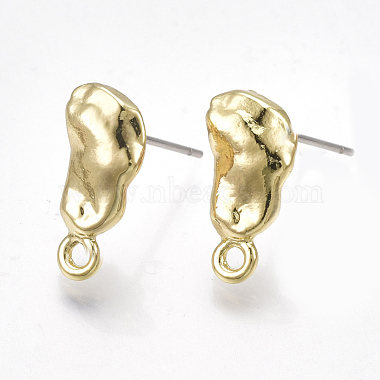 Light Gold Alloy Stud Earrings