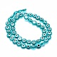 Chapelets de perles rondes de chalumeau manuelles de mauvais œil(LAMP-L058-8mm-11)-2