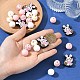 25Pcs 5 Styles Easter Theme Silicone Beads Kits(SIL-YW0003-79)-4