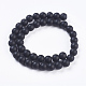 Synthetic Black Stone Bead Strands(X-G-R345-10mm-38-1)-2