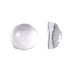 透明な半円形のガラスカボション(GGLA-R027-12mm)-1
