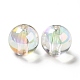 Perles acryliques irisées arc-en-ciel à placage uv bicolore(TACR-D010-03A-01)-2