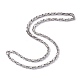 201 Stainless Steel Byzantine Chain Necklaces(NJEW-I248-03A-P)-1
