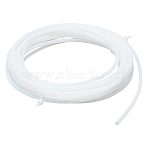 PTFE Resistant Hose, Tubing, White, 4mm, Inner Diameter: 2.5mm, 5m/roll(FIND-WH0165-08)