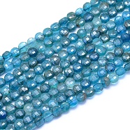 Natural Apatite Beads Strands, Faceted, Flat Round, 4x2.5mm, Hole: 0.6mm, about 100pcs/strand, 15.35 inch(39cm)(G-E530-07AK)