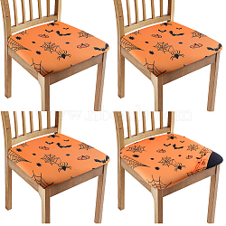 Hallowmas Polyester Chair Cover, Pumpkin, 360~460x360~460x38~60mm(AJEW-WH20005-15A)