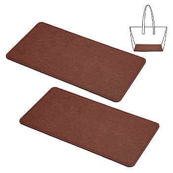 Felt Inserts Bag Bottom, Cushion Pad, Rectangle, Coconut Brown, 35x18x0.45cm