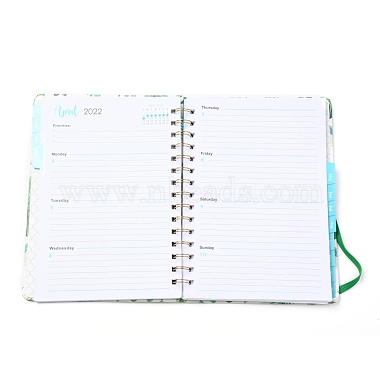 2022 Spiral Notebook with 12 Month Tabs(AJEW-H132-01B)-5