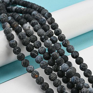 Weathered Agate Beads Strand(G-E403-79-6mm)-5