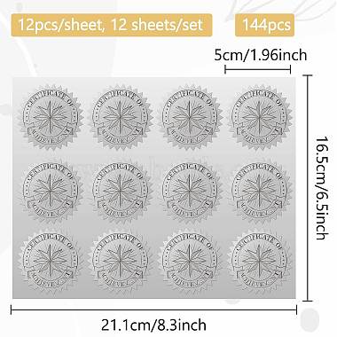 12 Sheets PET Adhesive Wax Seal Stickers(DIY-WH0524-002)-2