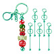 5Pcs Alloy and Brass Bar Beadable Keychain for Jewelry Making DIY Crafts(DIY-SW0001-16A)-1