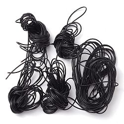 Round Cowhide Leather Cord, Genuine Leather Strip Cord Braiding String, Black, 2mm(FIND-XCP0002-83)