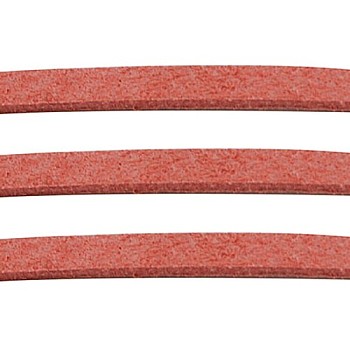 Light Coral Tone Suede Cord, Faux Suede Lace, about 1m long, 2.5mm wide, about 1.4mm thick, 1m/Strand