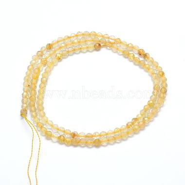 Natural Gold Rutilated Quartz Beads Strands(G-E411-17-3mm)-2