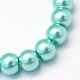 Baking Painted Pearlized Glass Pearl Round Bead Strands(X-HY-Q003-4mm-65)-2
