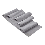 Polyester Stretch Kintted Rib Fabric, for Clothing Accessories, Gray, 100x15x0.15~0.2cm(FIND-WH0137-25D)
