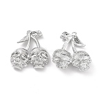 Rack Plating Alloy Pendants, Cadmium Free & Lead Free, Skull, Platinum, 31.5x28x7mm, Hole: 1.8mm(PALLOY-D007-61P)