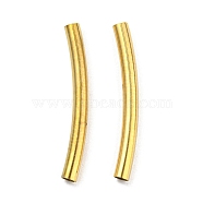 304 Stainless Steel Tube Beads, Curved Tube, Golden, 20x2mm, Hole: 1.5mm(STAS-B047-27D-G)