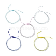 Glass Seed Braided Bead Bracelet for Women, Mixed Color, Inner Diameter: 1-7/8~2-7/8 inch(4.8~7.2cm)(BJEW-JB09657)