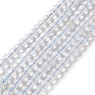 Natural Topaz Crystal Beads Strands, Faceted, Round, 6mm, Hole: 1mm, about 69pcs/strand, 15.16 inch(38.5cm)(G-F717-20)