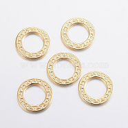 304 Stainless Steel Linking Rings, Golden, 14x1.5mm, Hole: 8.5mm(STAS-F155-08G)