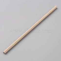 Beech Wood Sticks, Round Dowel Rod, for Braiding Tapestry, Column, Blanched Almond, 20x0.6cm(DIY-WH0430-354D)