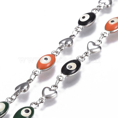 304 Stainless Steel Enamel Chains(CHS-P006-12P)-2