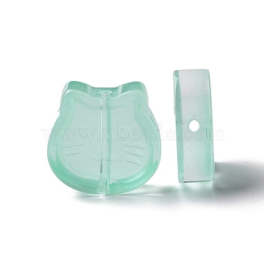 Perles de verre peintes par pulvérisation transparent(GLAA-I050-13G)-3