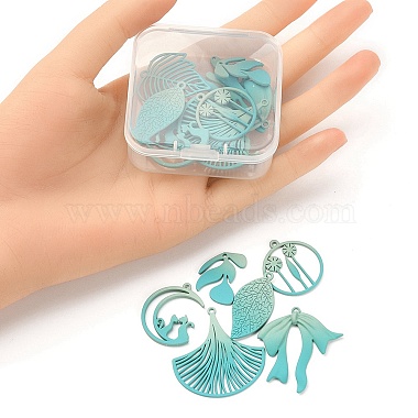 1 Set Spray Painted Alloy Charms(FIND-YW0003-11D)-3
