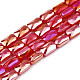 Electroplate Opaque Solid Color Glass Beads Strands(EGLA-N002-25-B02)-1