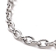 Non-Tarnish 304 Stainless Steel Cable Chain Bracelet for Men Women(BJEW-E031-01P-06)-2