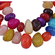 Natural Yellow Jade Nuggets Beads Strands(X-JBS001-46)-1