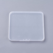 Transparent Plastic Bead Containers, Cuboid, Clear, 12.5x11.5x1.15cm(CON-WH0018-05)