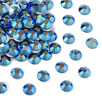 Preciosa&reg MAXIMA Crystal No Hotfix Flatback Stones, Czech Crystal, Dura Foiling, Round(438 11 615 Chaton Rose), 30240 200 Cobalt Blue AB, SS10(2.7~2.9mm)