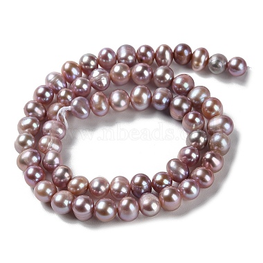 Natural Cultured Freshwater Pearl Beads Strands(PEAR-E018-18)-2