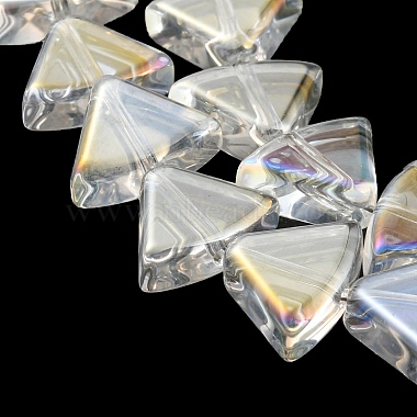 Hebras de cuentas de vidrio transparente electrochapadas chapadas en color ab(EGLA-G037-08A-AB01)-4