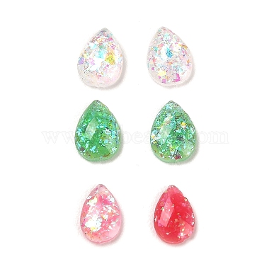 Mixed Color Teardrop Resin Cabochons
