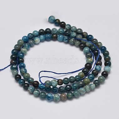 Round Natural Apatite Beads Strands(G-K068-02-4mm)-2