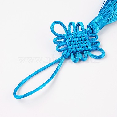 Polyester Tassel Pendant Decorations(AJEW-WH0049-A04)-3