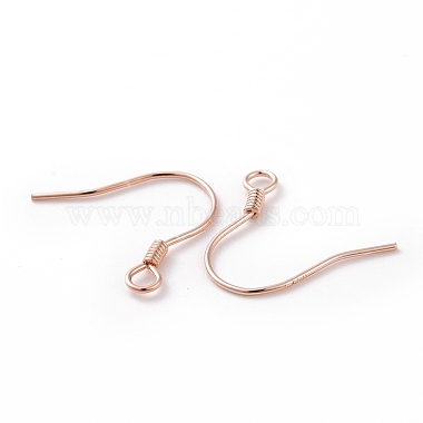 925 Sterling Silver Earring Hooks(STER-D035-22RG)-2