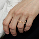 1Pc Brass Adjustable Open Cuff Rings(RJEW-LP0003-51G)-1
